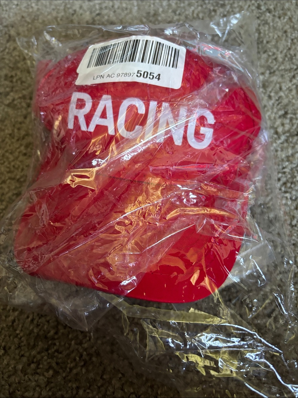 Red Racing Cap and Formula Racing Tank Top Set - Picture 8 of 8